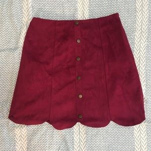 Lauren Conrad Faux Suede Skirt